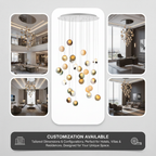 Globe Cluster Glass Chandelier — product view 26