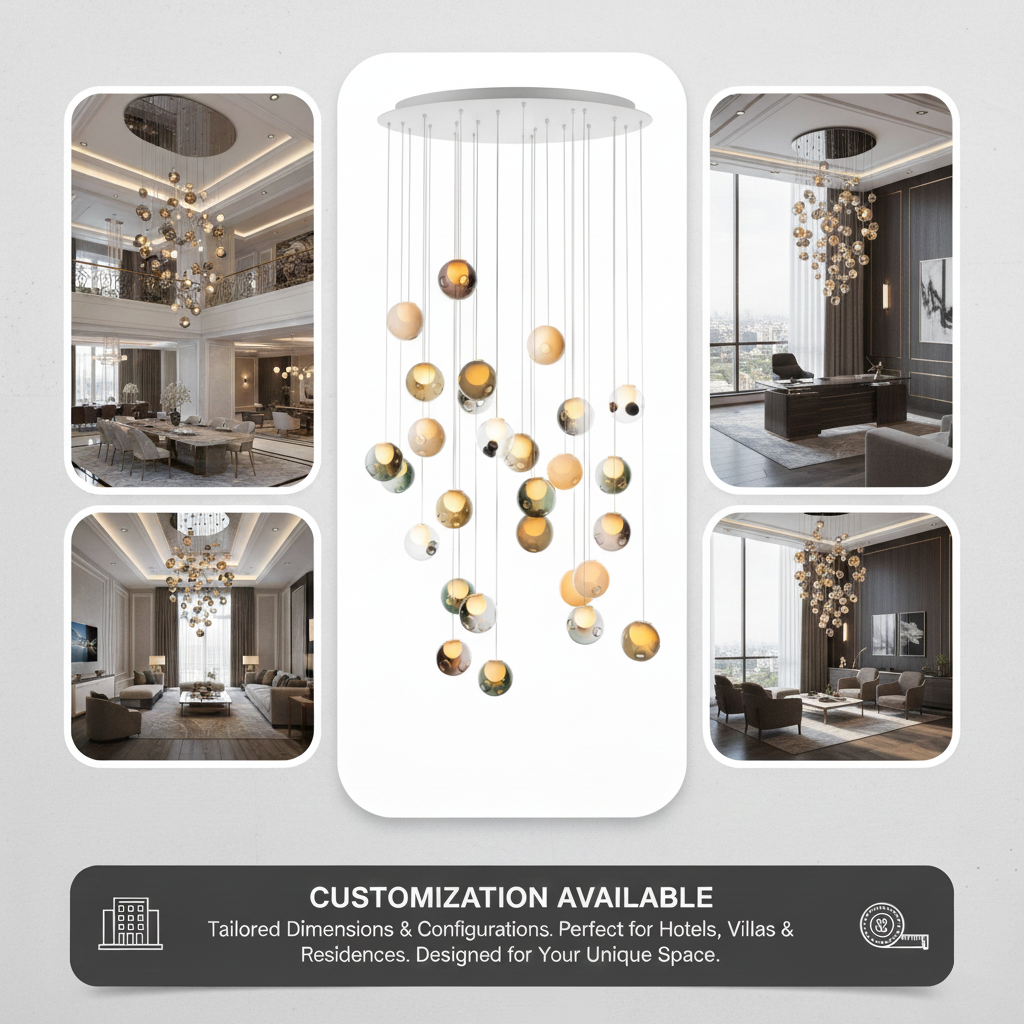 Globe Cluster Glass Chandelier — product view 26