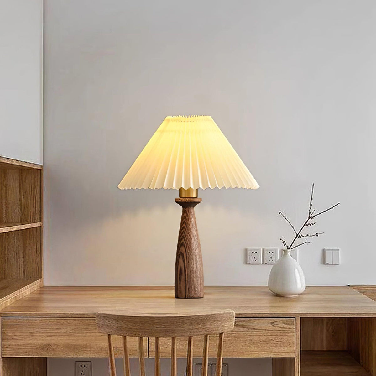 Nora Wood Table Light — product view 2