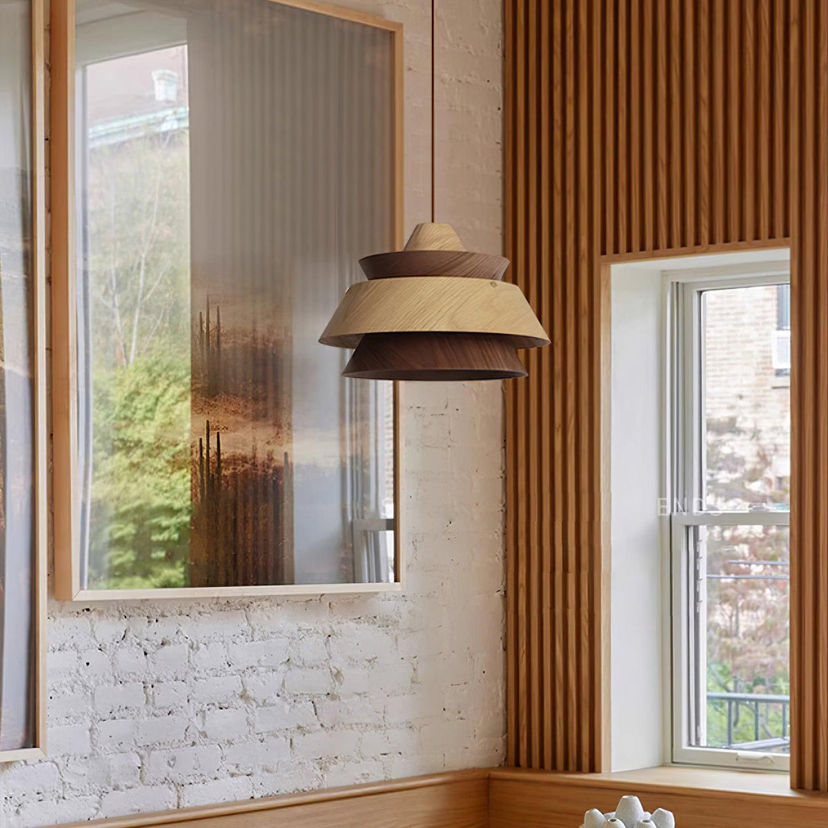 Wood Karwe Pendant Light — product view 2