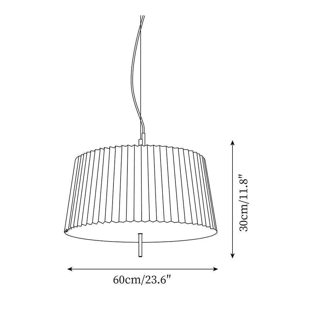 Folie White Metal Pendant Light — product view 5