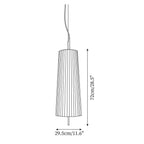 Folie White Metal Pendant Light — product view 6