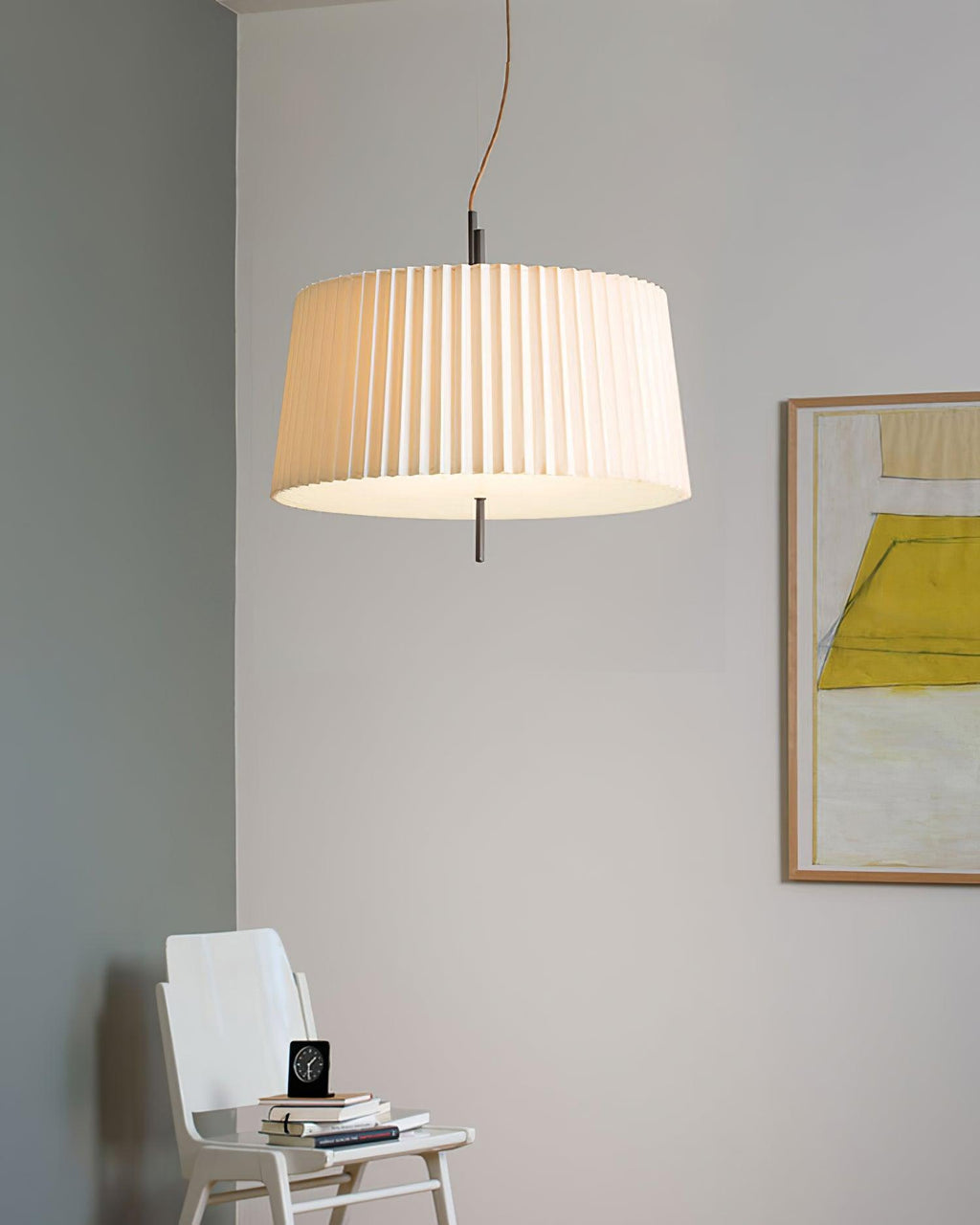 Folie White Metal Pendant Light — product view 7