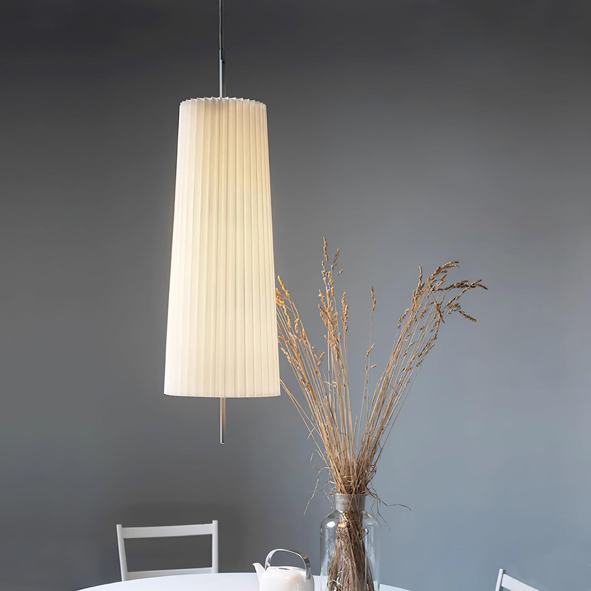Folie White Metal Pendant Light — product view 9