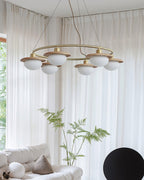 Gama Round Glass Chandelier — product view 3