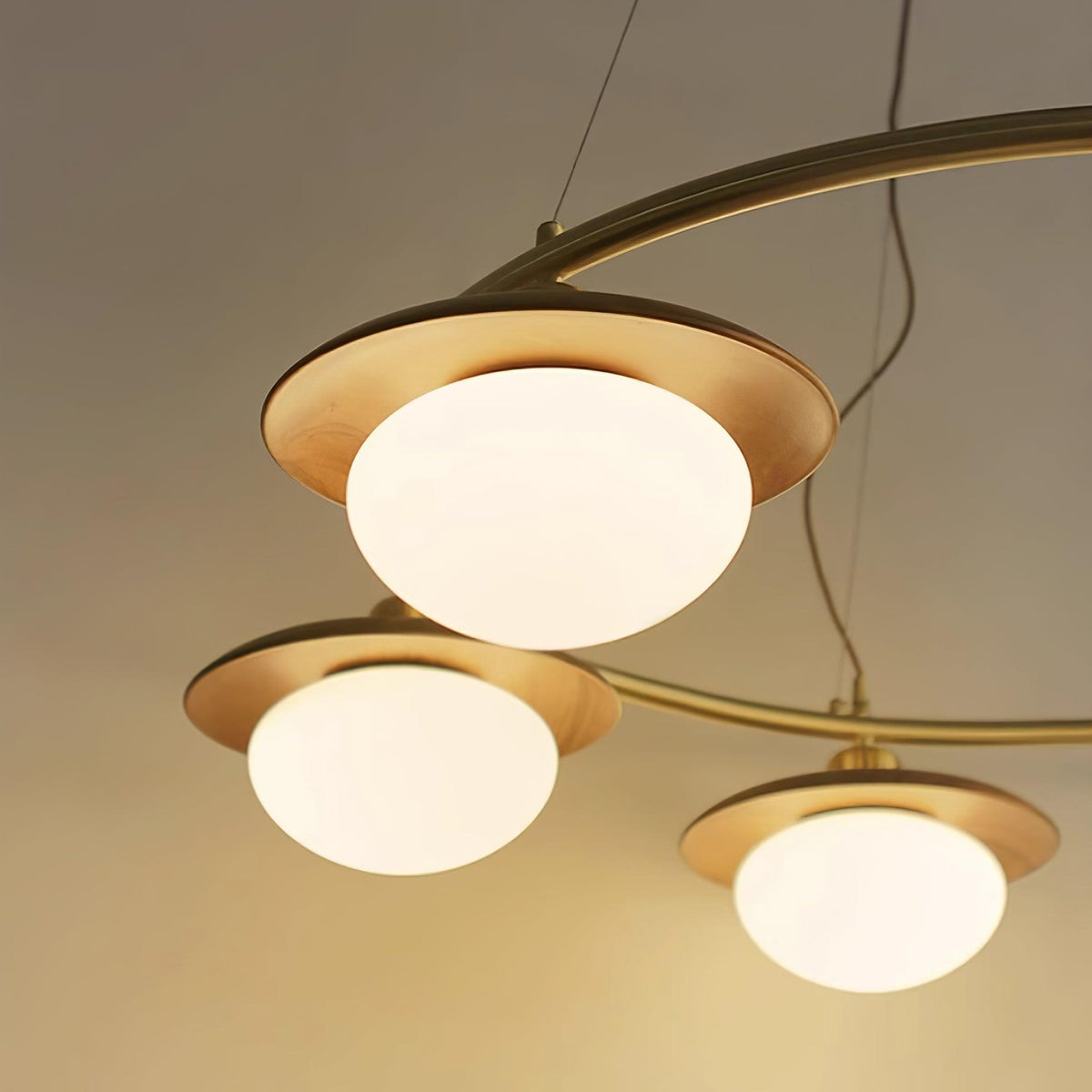Gama Round Glass Chandelier — product view 12