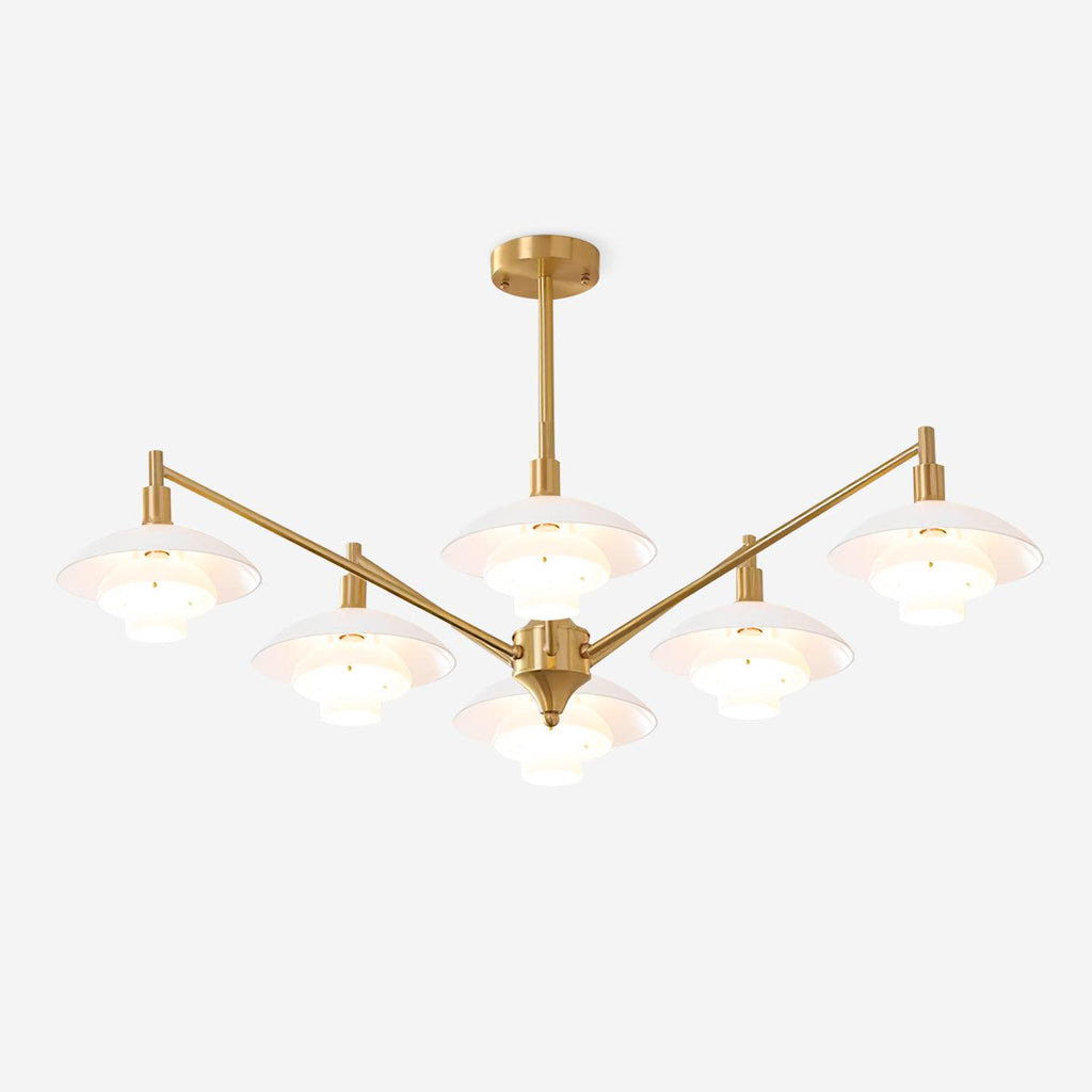 Modern Aloria Glass Chandelier — product view 1