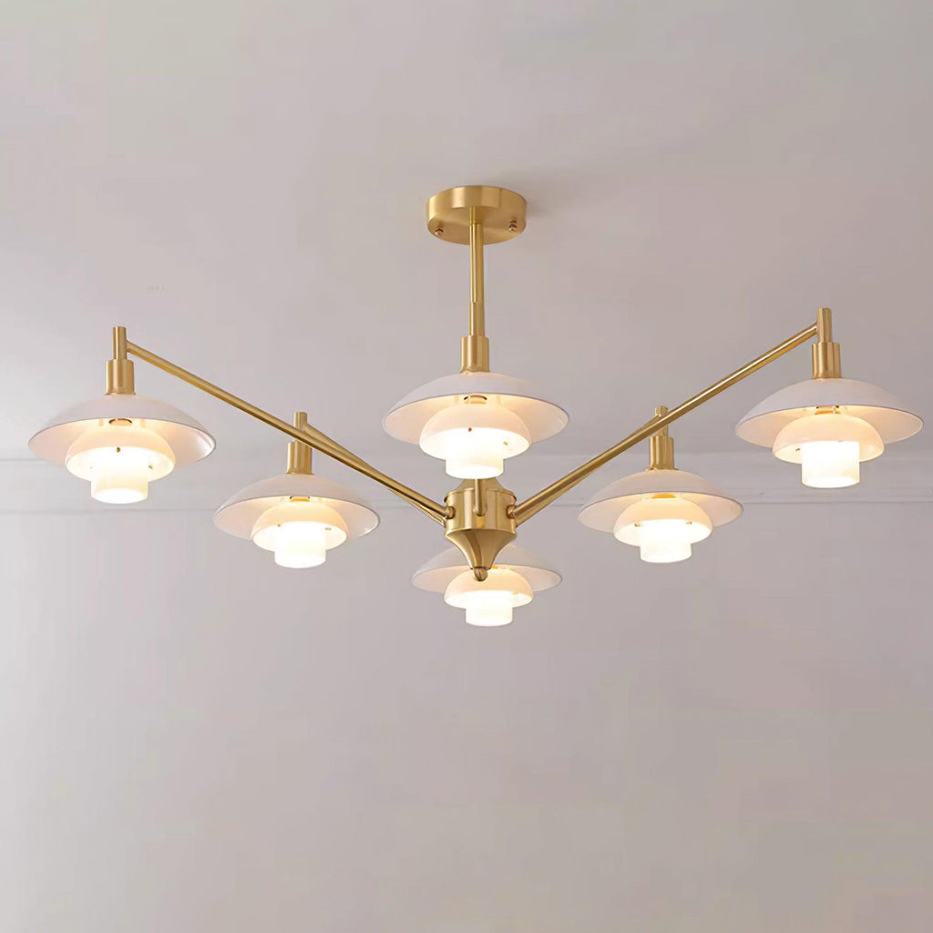 Modern Aloria Glass Chandelier — product view 2