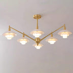 Modern Aloria Glass Chandelier — product view 2