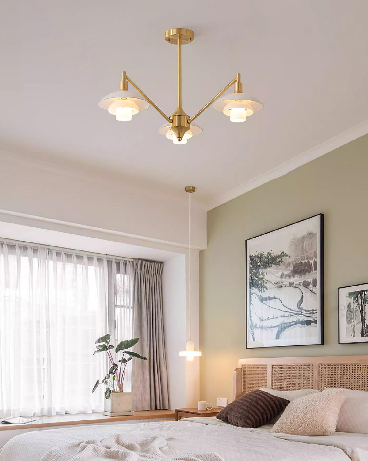 Modern Aloria Glass Chandelier — product view 7