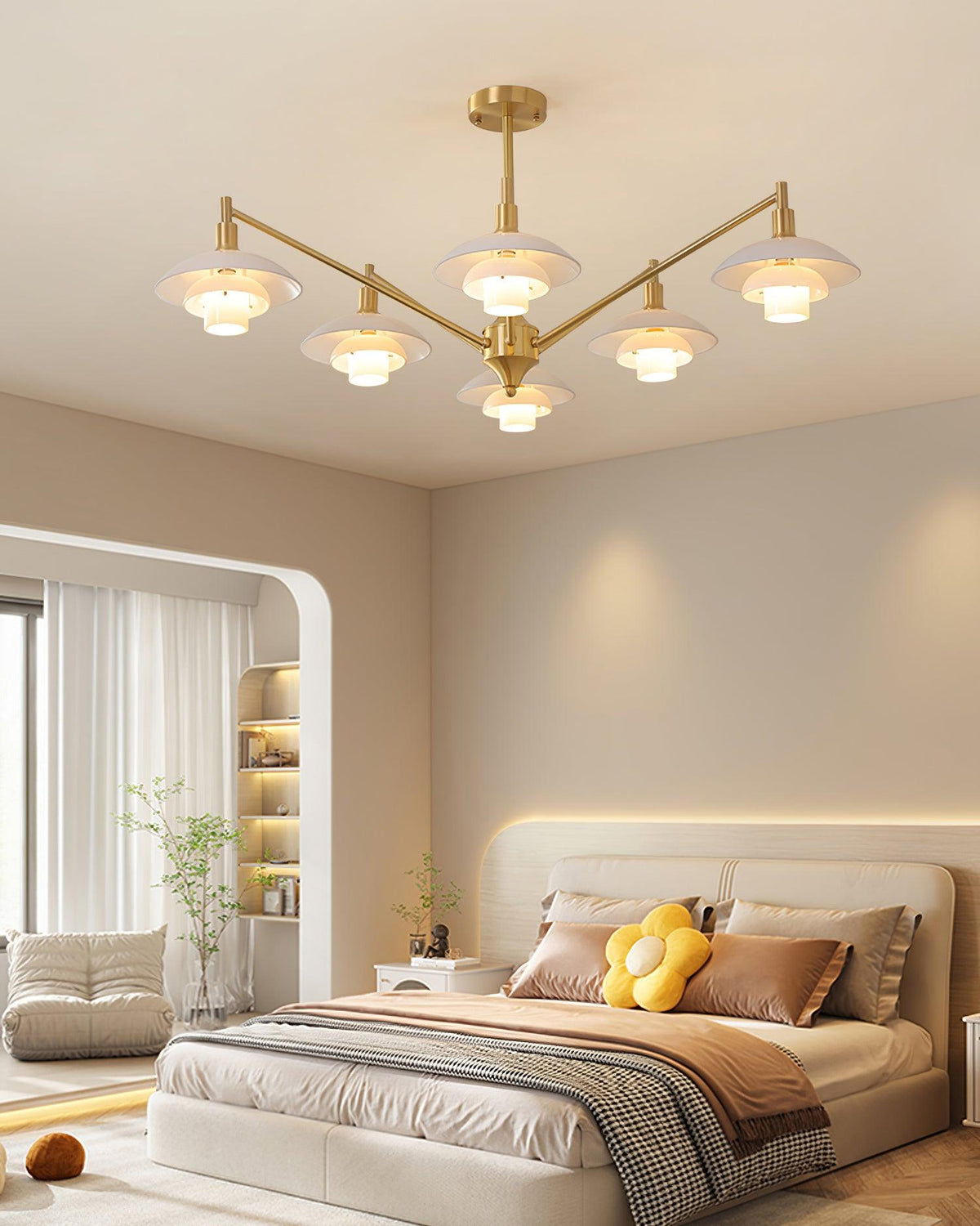 Modern Aloria Glass Chandelier — product view 10