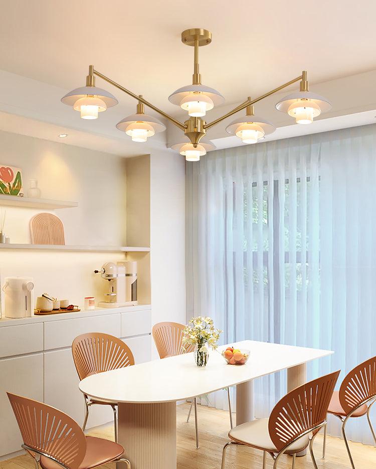 Modern Aloria Glass Chandelier — product view 14