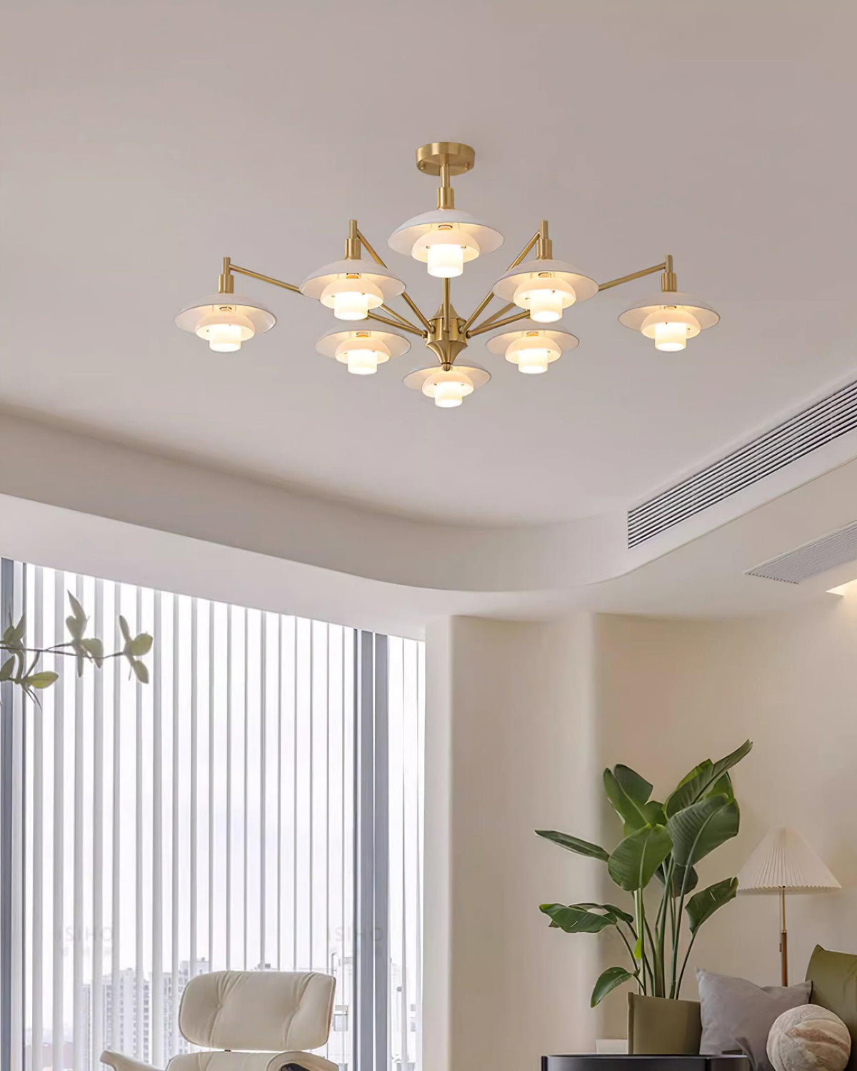 Modern Aloria Glass Chandelier — product view 25