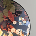 Gothic Ravens Flowers Brass Table Lamp — product view 18