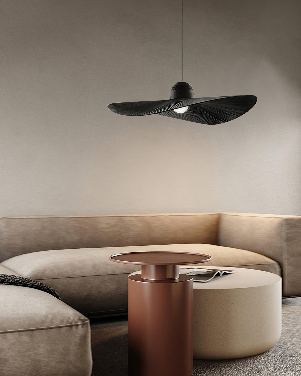 Moire Hat Metal Pendant Lamp — product view 7