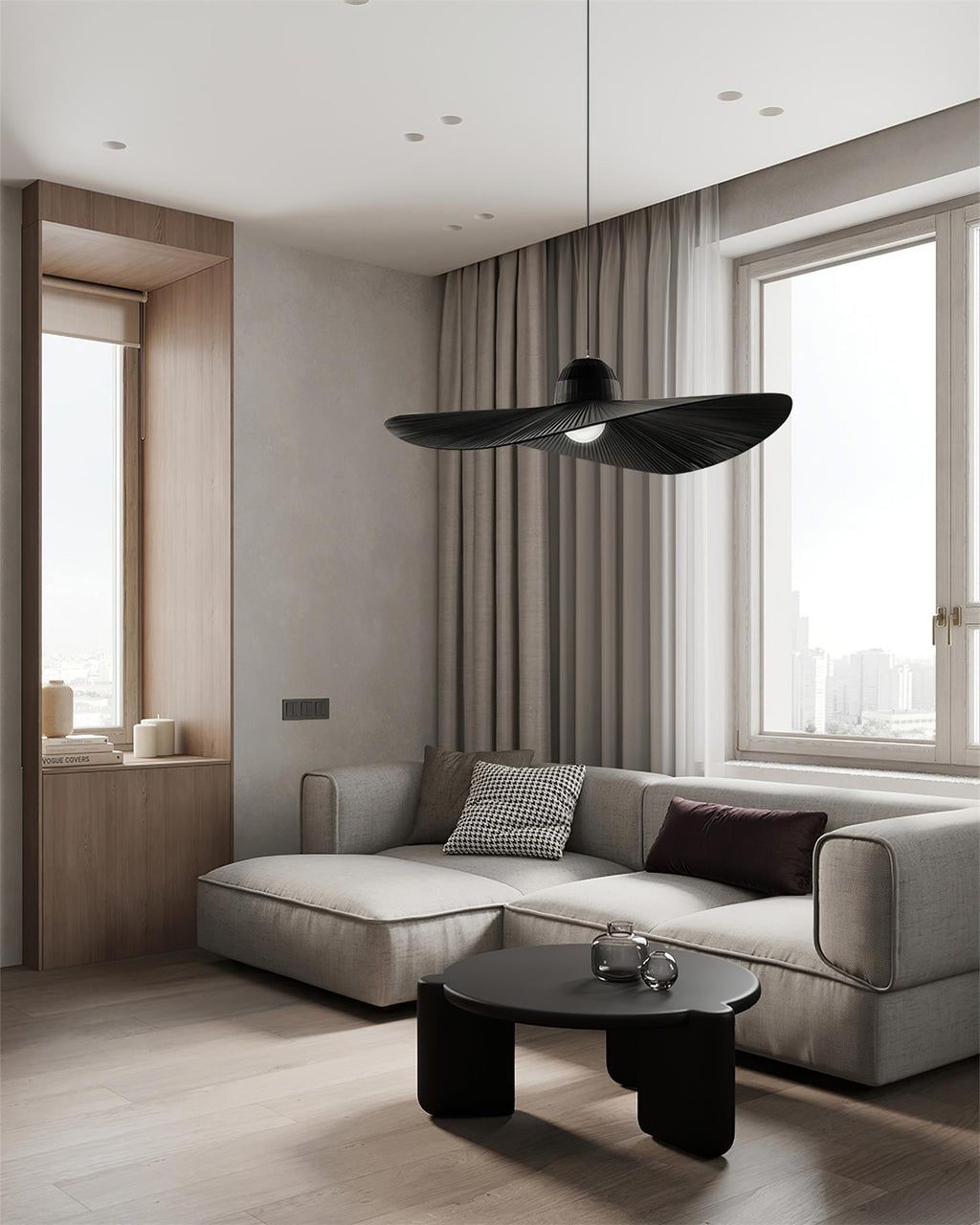 Moire Hat Metal Pendant Lamp — product view 9