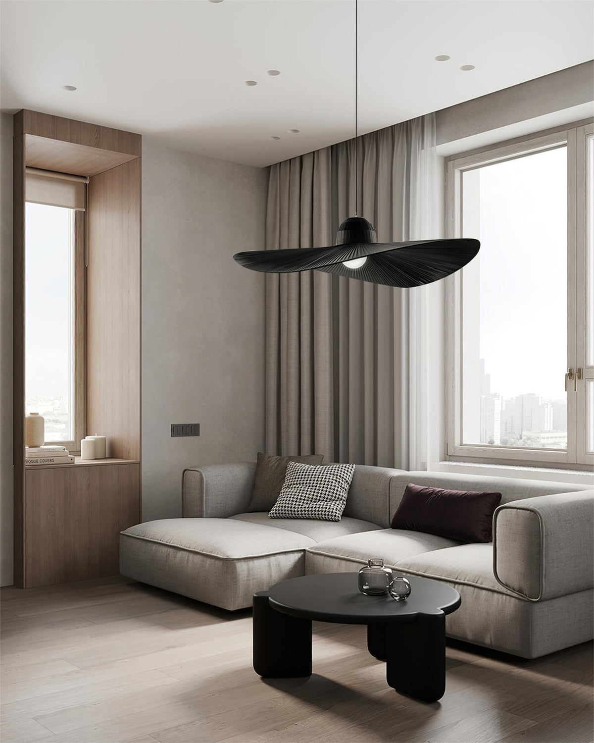 Moire Hat Metal Pendant Lamp — product view 9