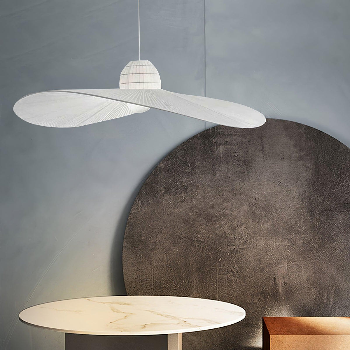 Moire Hat Metal Pendant Lamp — product view 14