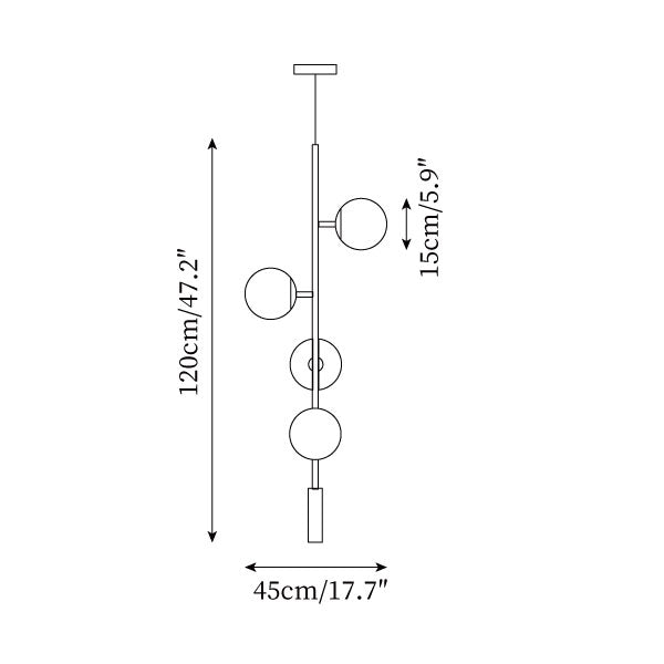 Orb Glass Chandelier — product view 5