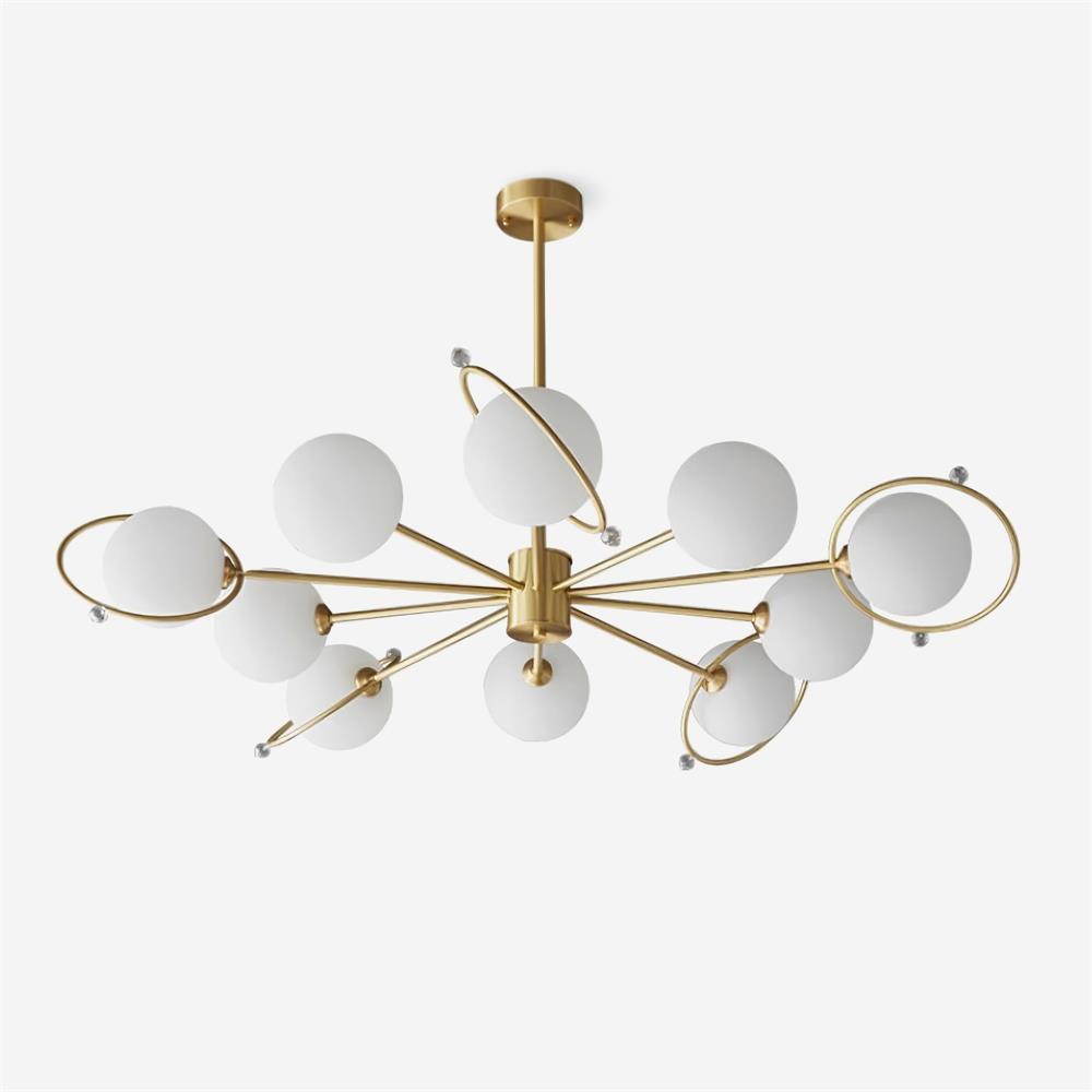 Bellamy Brass Chandelier — product view 1