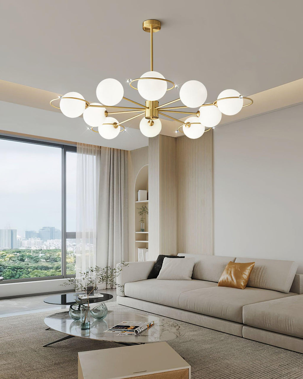Bellamy Brass Chandelier — product view 4