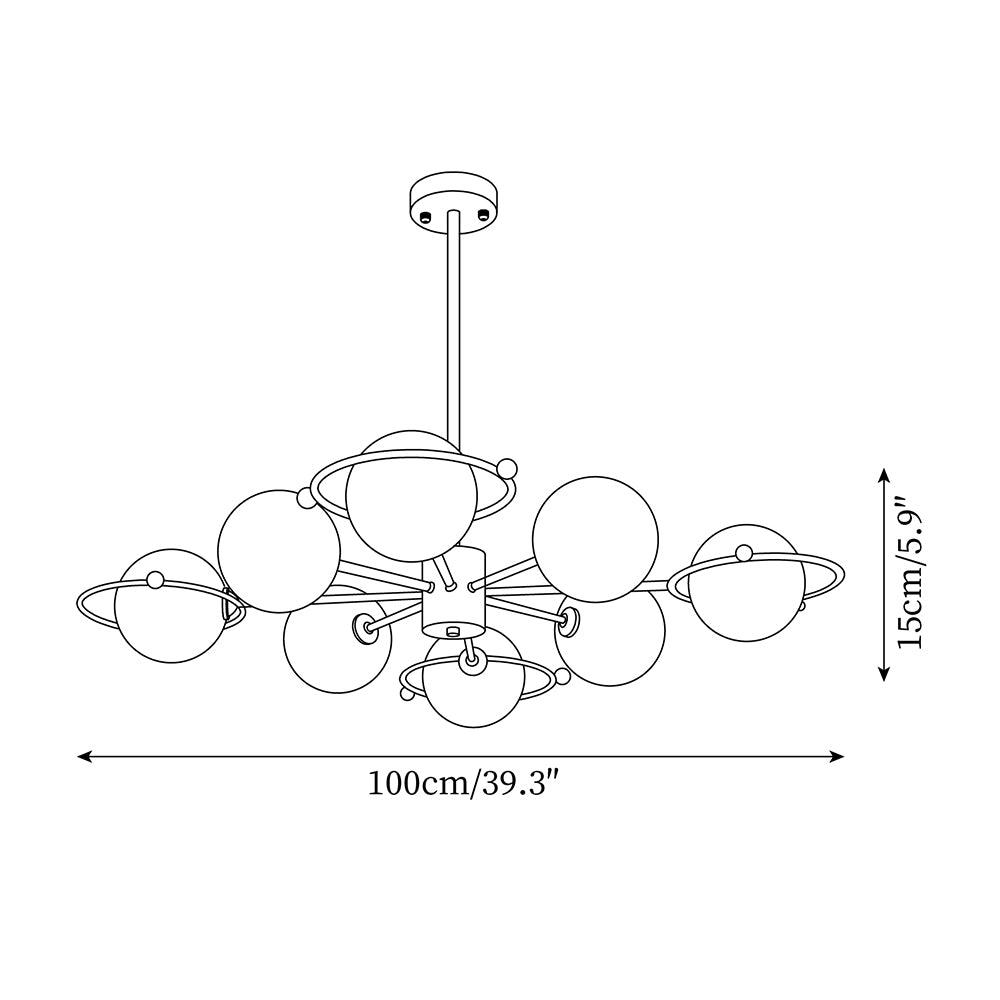 Bellamy Brass Chandelier — product view 6
