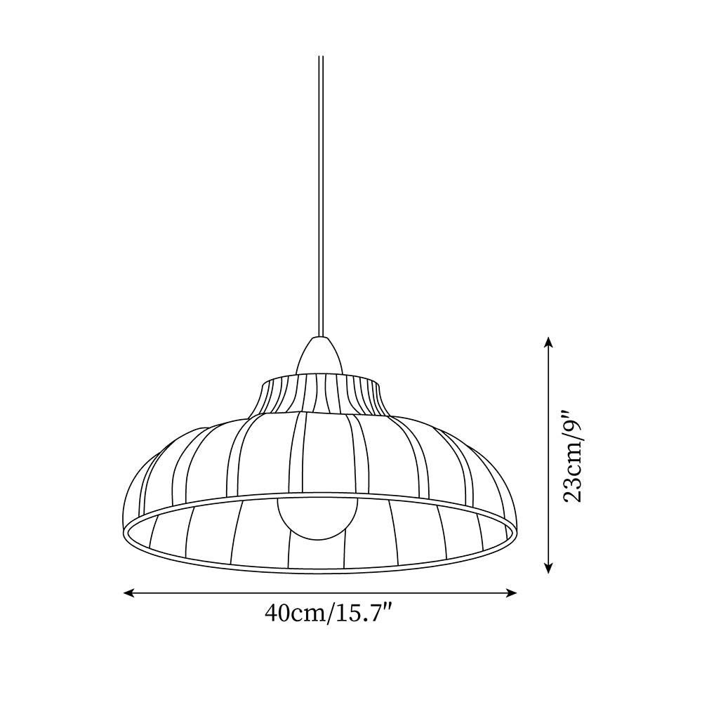 Norelle Wood Pendant Light — product view 5