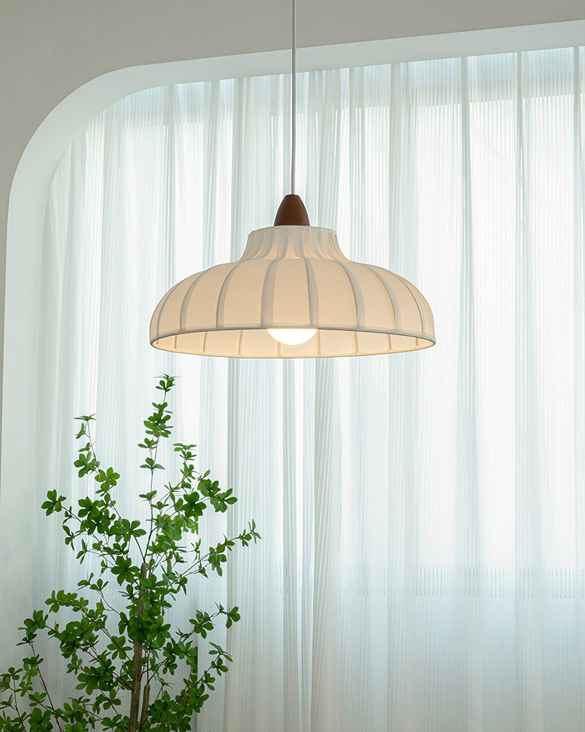 Norelle Wood Pendant Light — product view 7