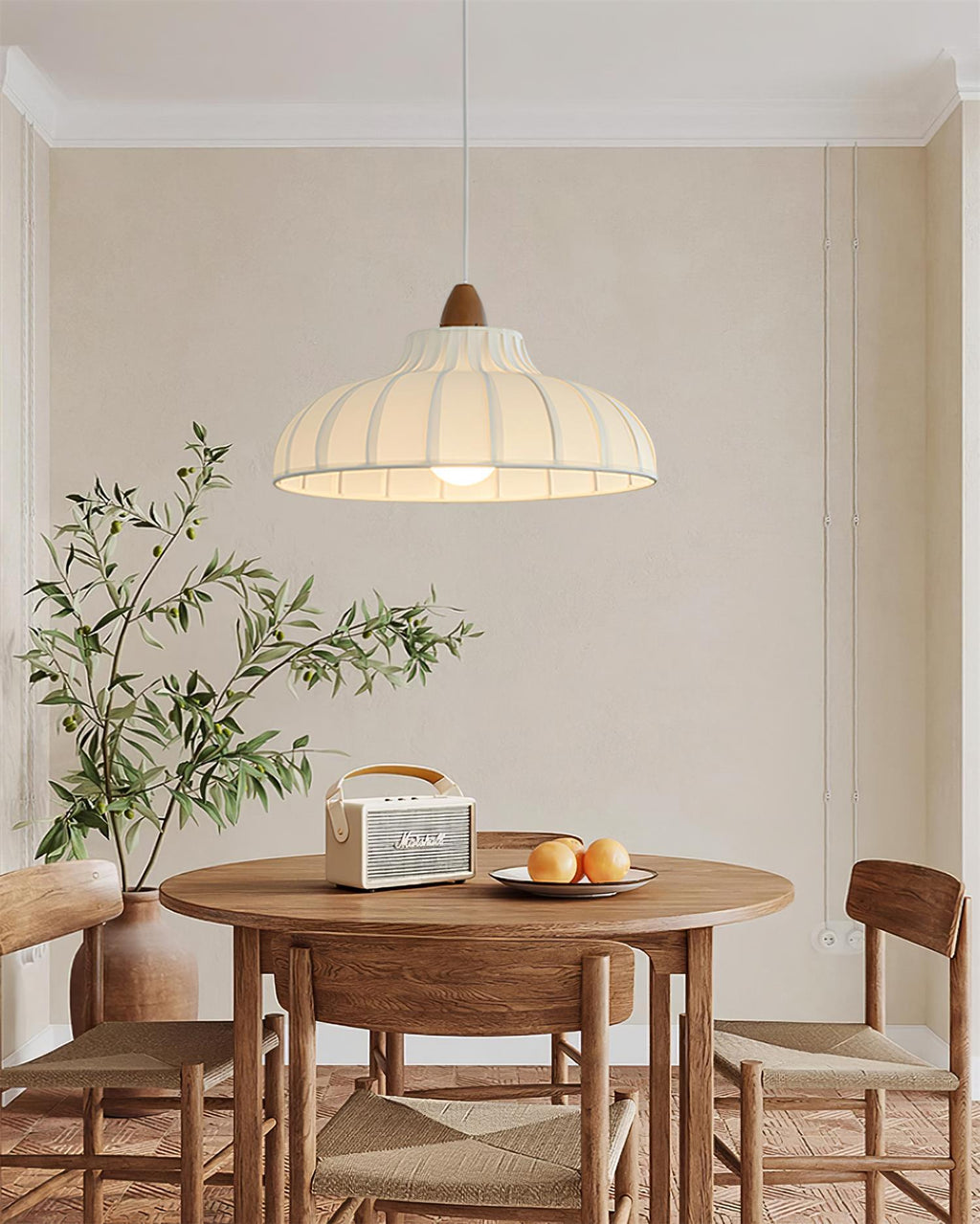 Norelle Wood Pendant Light — product view 9
