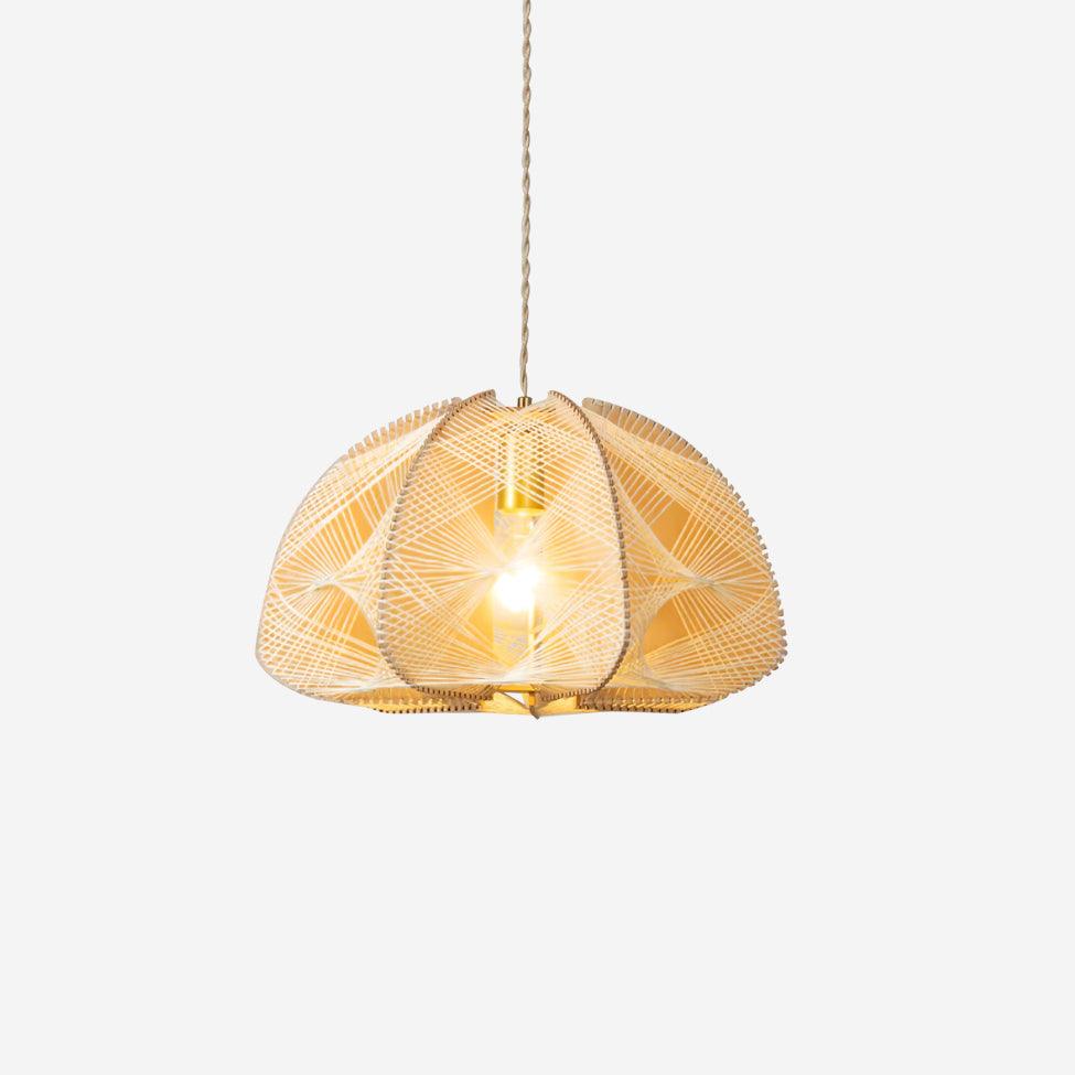Surya Wood Pendant Lamp — product view 1