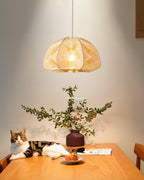 Surya Wood Pendant Lamp — product view 6
