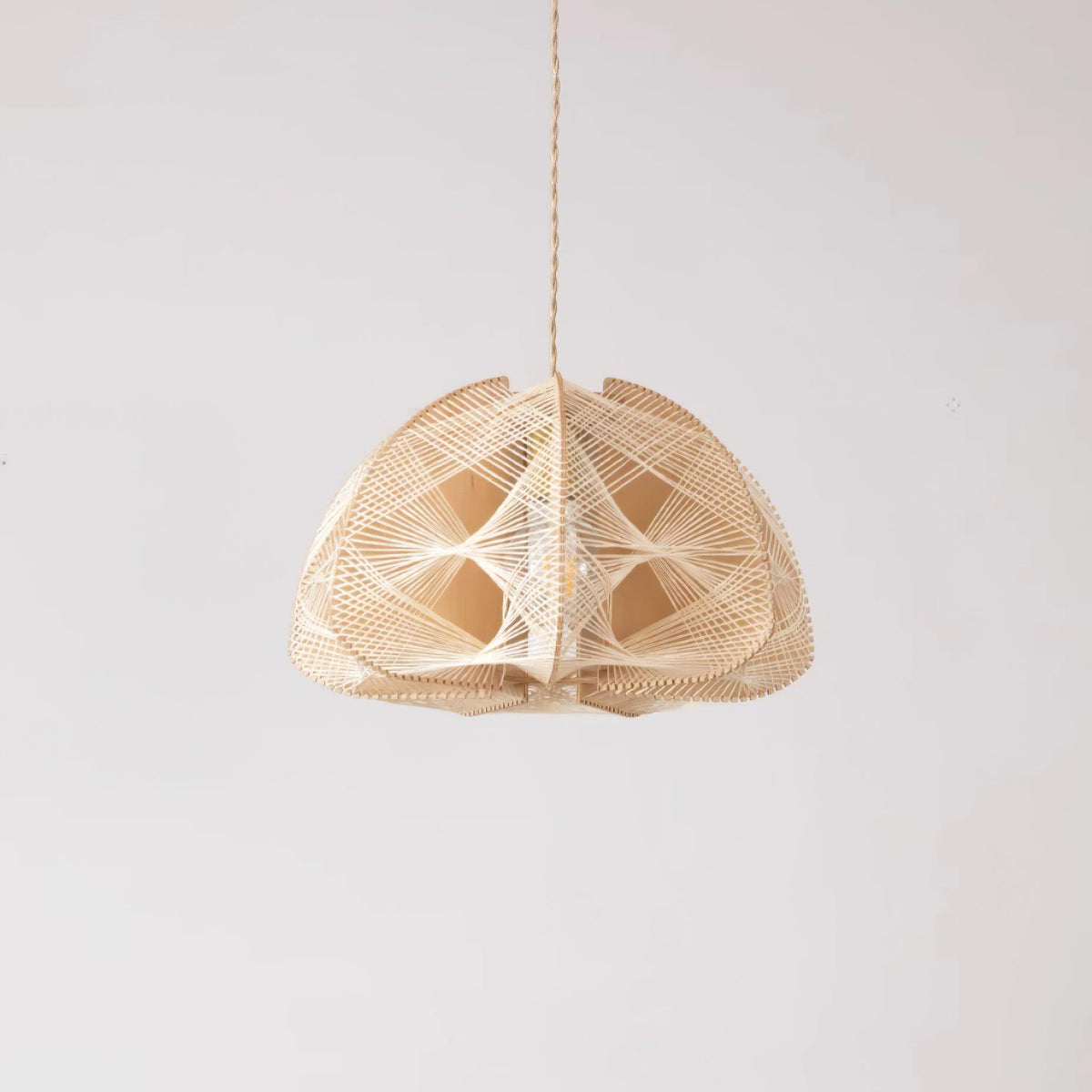 Surya Wood Pendant Lamp — product view 12