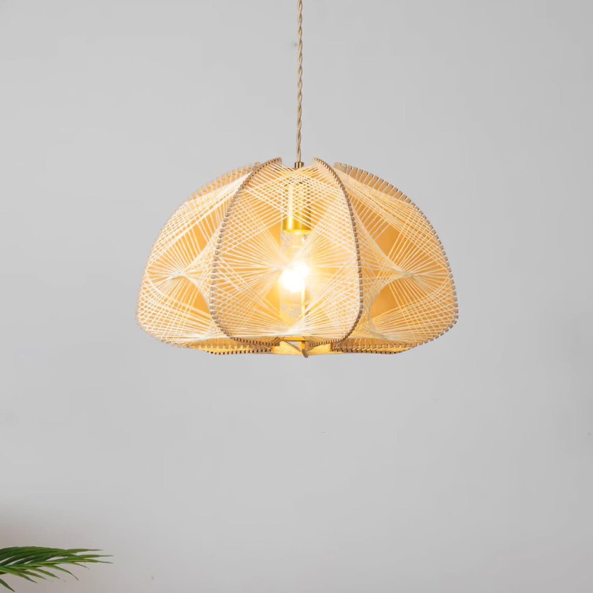 Surya Wood Pendant Lamp — product view 14