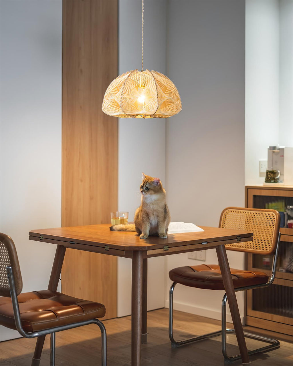 Surya Wood Pendant Lamp — product view 15