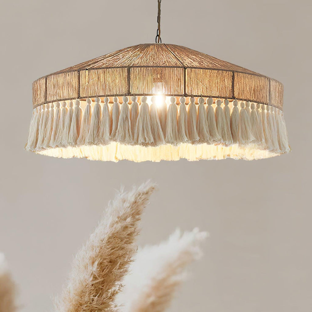 Bohemian Fringe Metal Pendant Lamp — product view 2