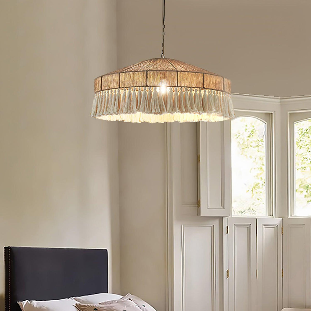 Bohemian Fringe Metal Pendant Lamp — product view 3