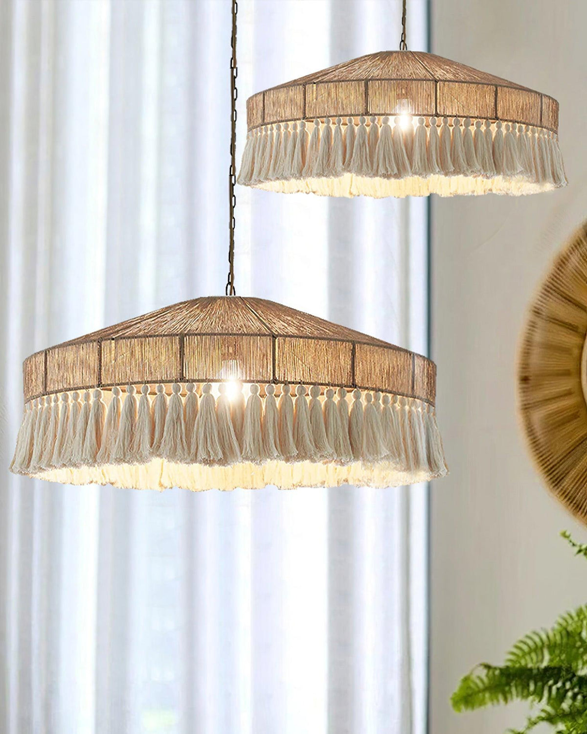 Bohemian Fringe Metal Pendant Lamp — product view 6
