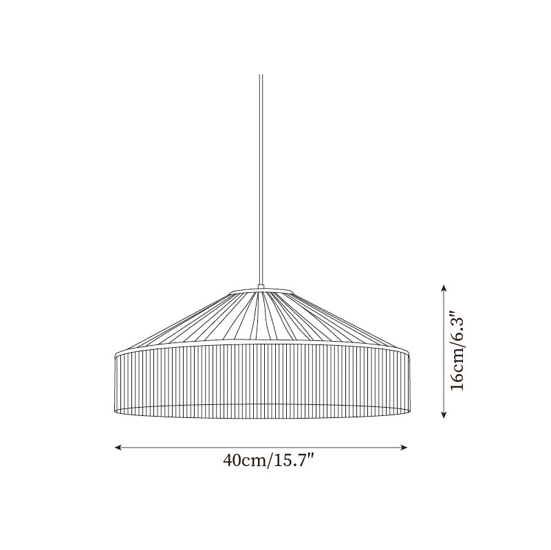Diosa Fabric Pendant Lamp — product view 5