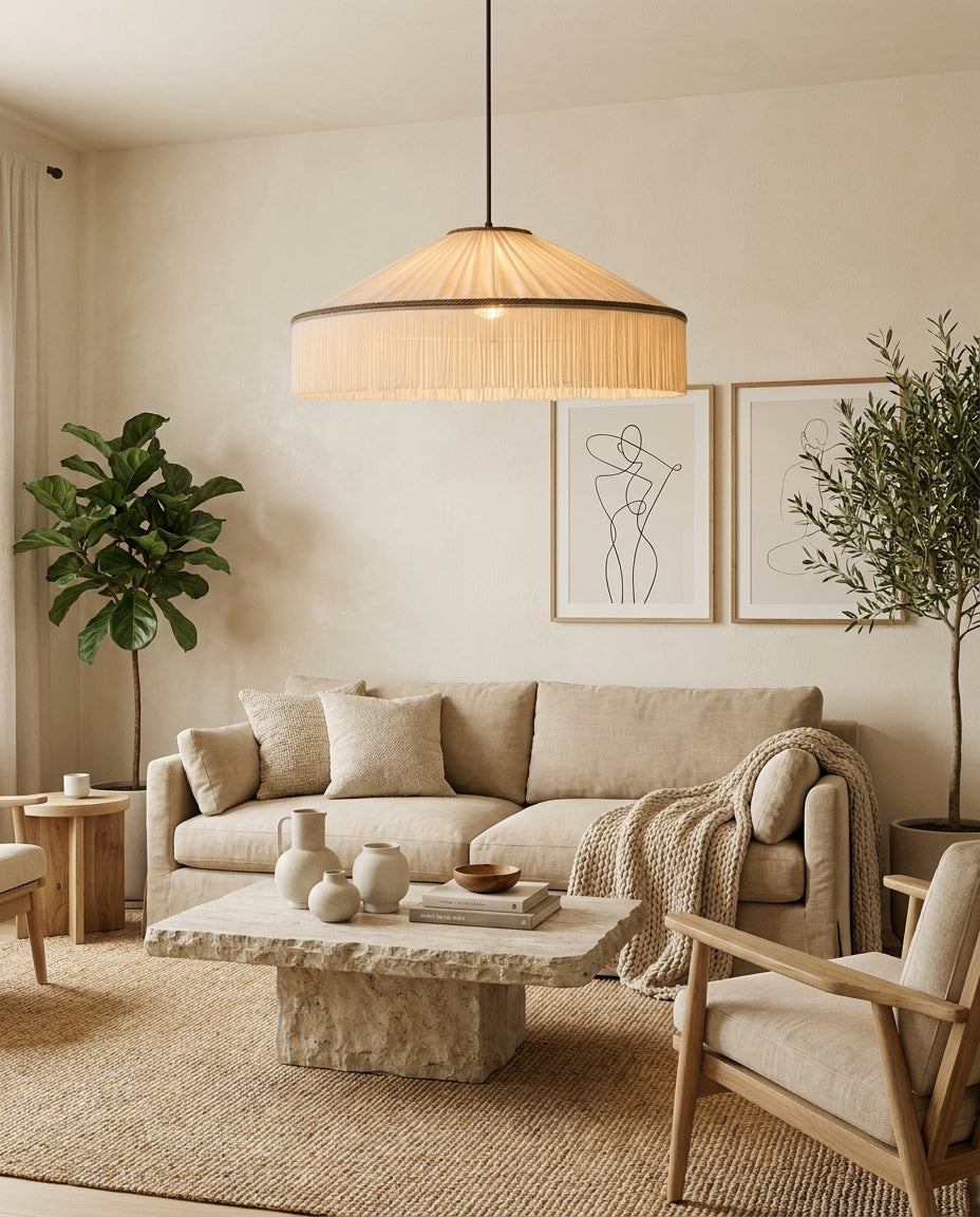 Diosa Fabric Pendant Lamp — product view 9