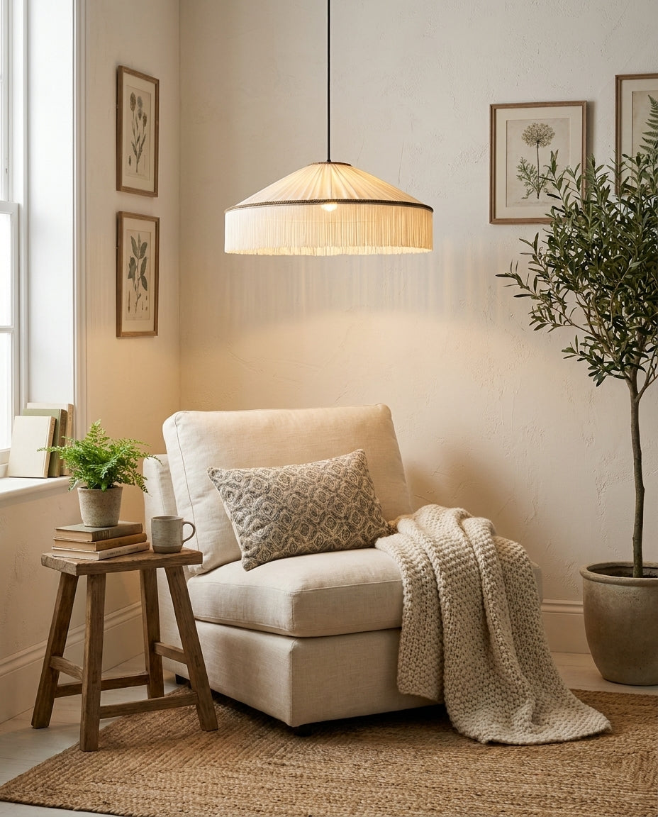 Diosa Fabric Pendant Lamp — product view 10