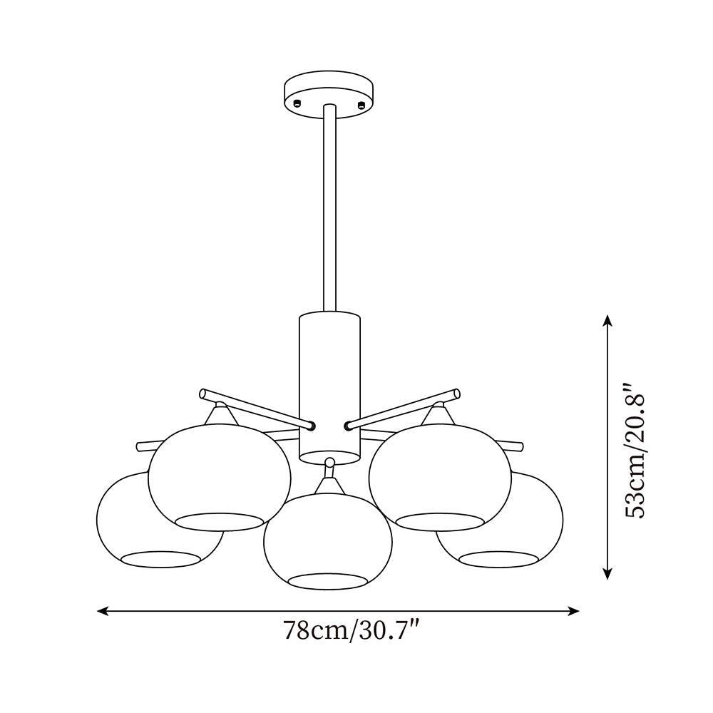 Gino Glass Chandeliers — product view 6