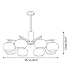 Gino Glass Chandeliers — product view 8