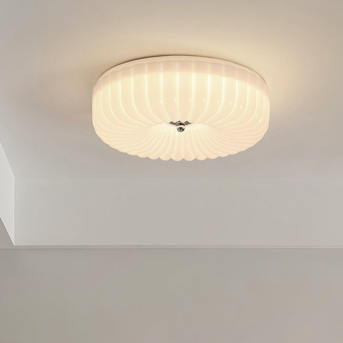 Cream Kranos Glass Ceiling Light — product view 4