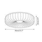 Cream Kranos Glass Ceiling Light — product view 5