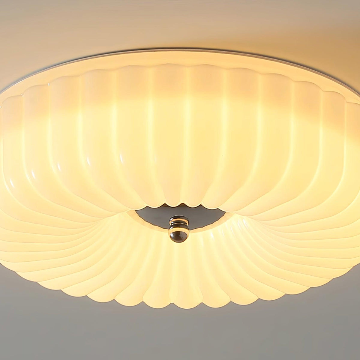 Cream Kranos Glass Ceiling Light — product view 26