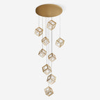 Gold Kristy Metal Chandelier — product view 1