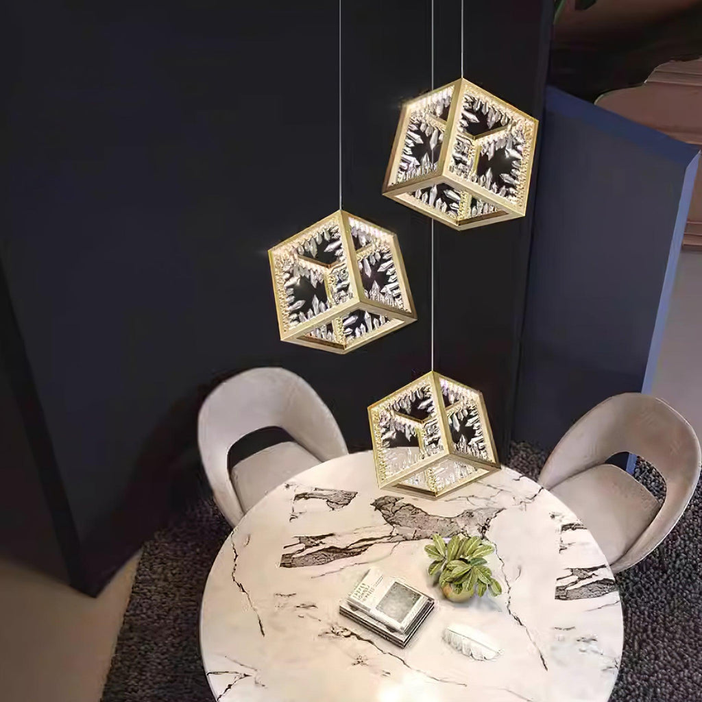 Gold Kristy Metal Chandelier — product view 3