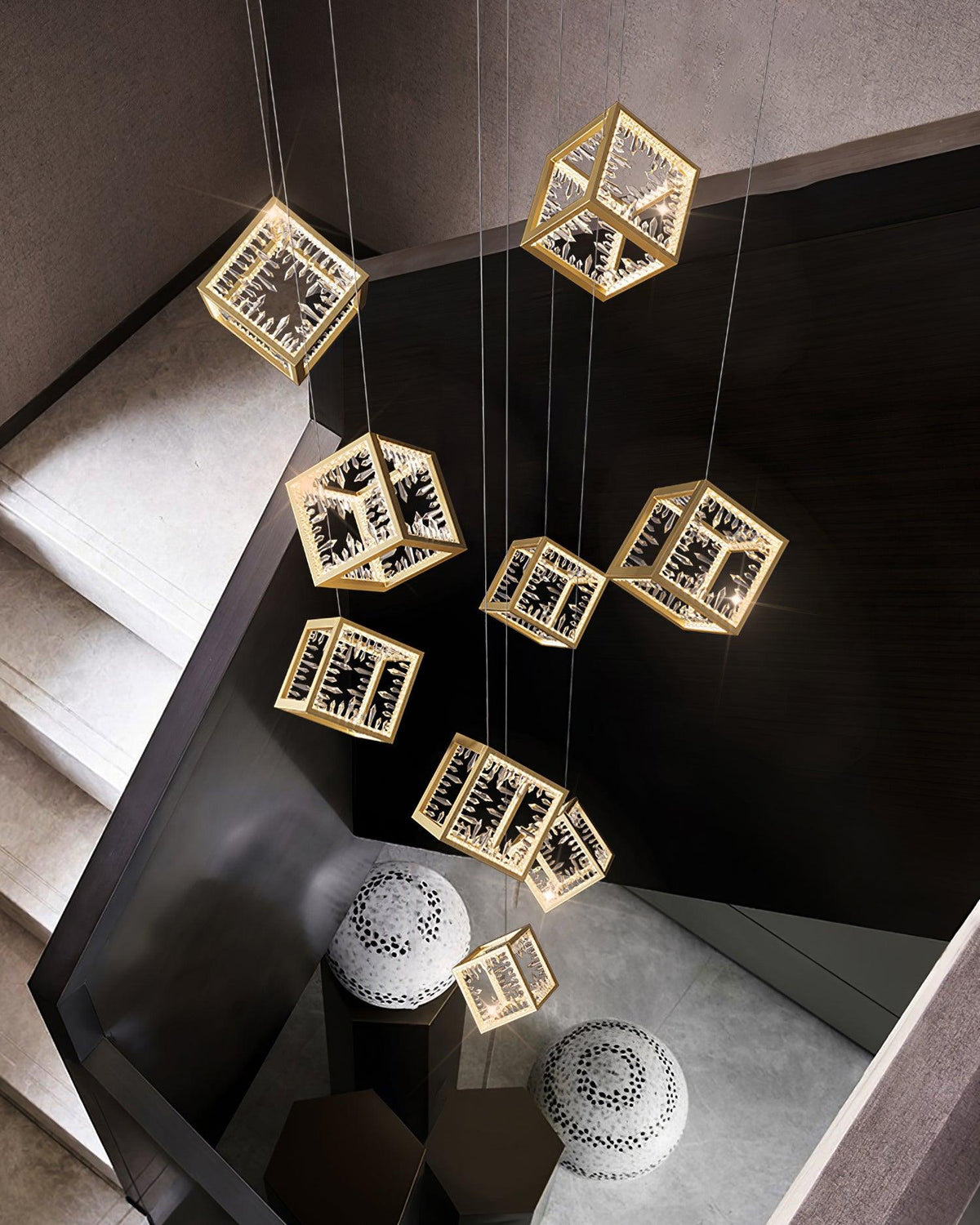 Gold Kristy Metal Chandelier — product view 12