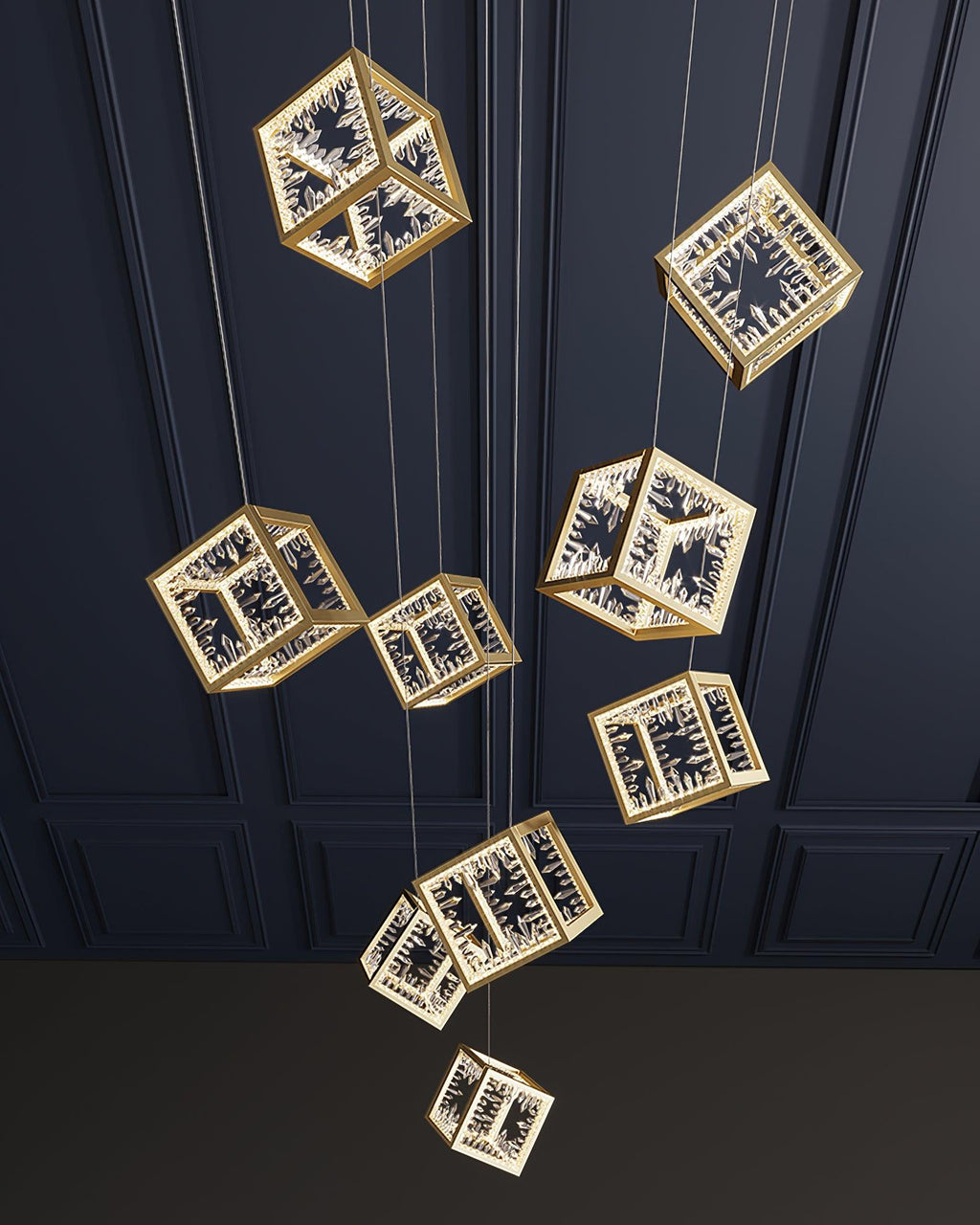 Gold Kristy Metal Chandelier — product view 13