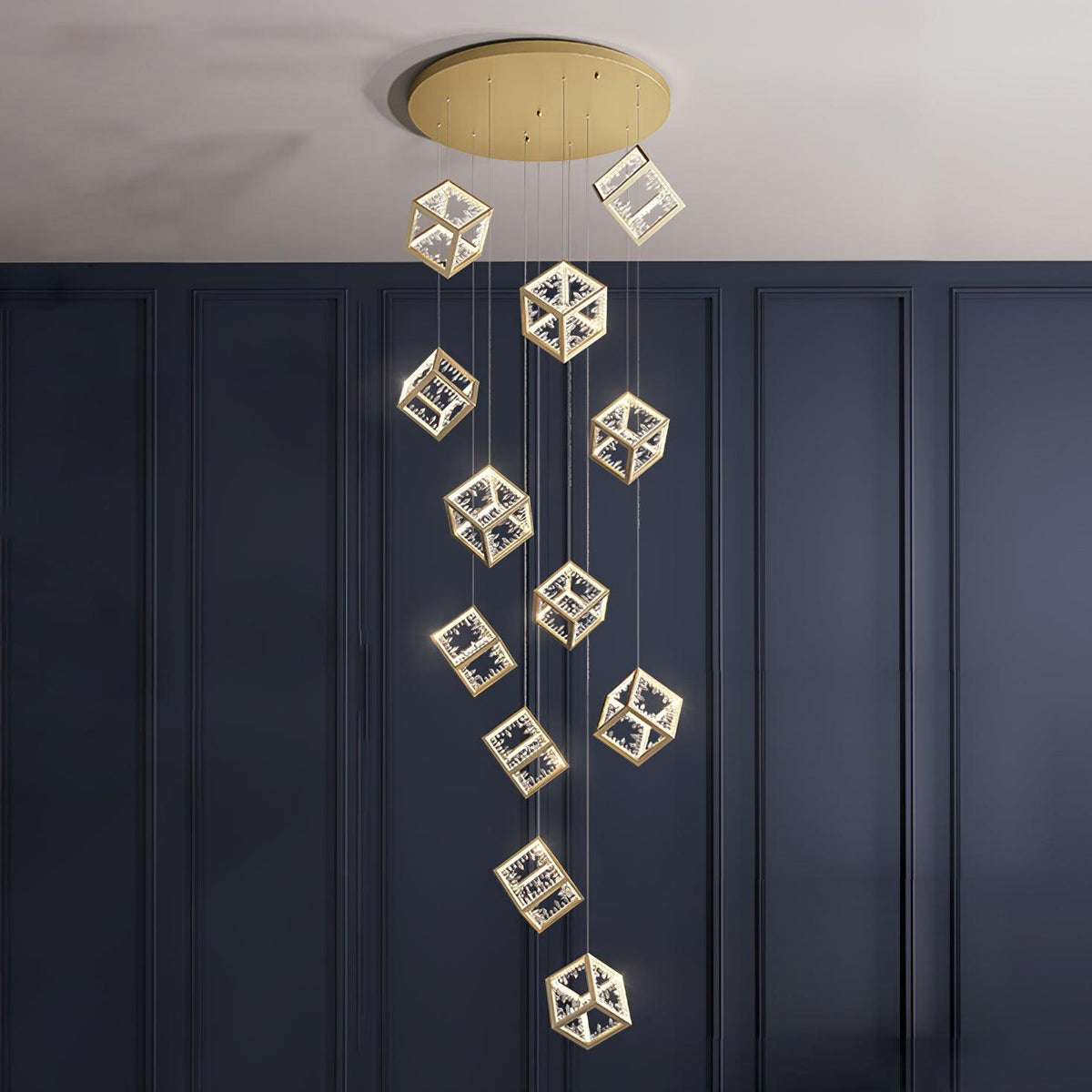 Gold Kristy Metal Chandelier — product view 15
